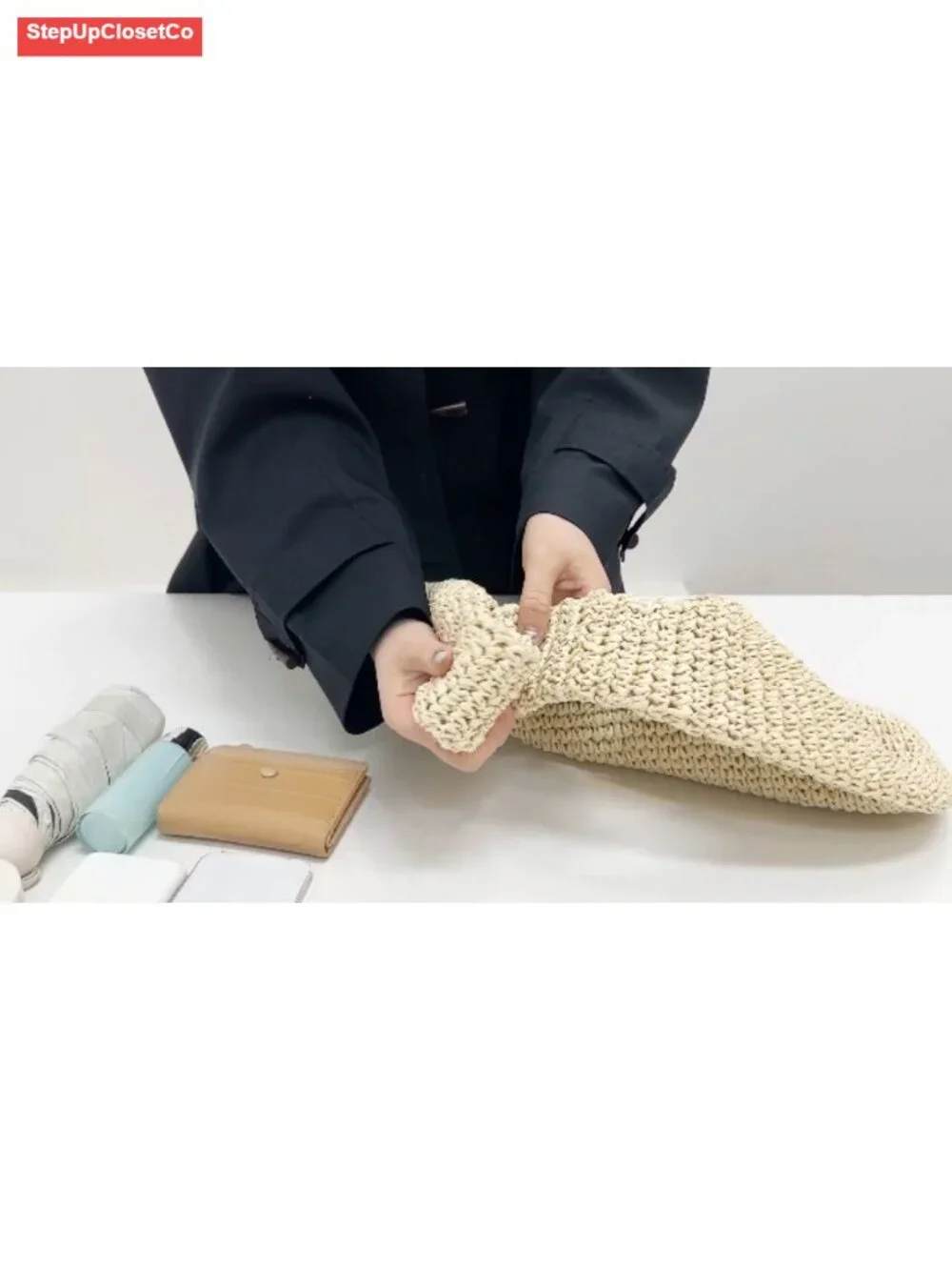 N/A handwoven straw